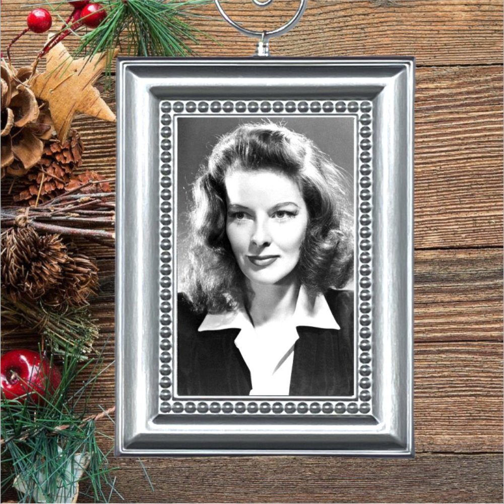 Katharine Hepburn Retro Nostalgic Christmas Tree Ornament